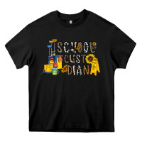 Black school cust dian Heavy Core Tee - CowhideDigitalArt