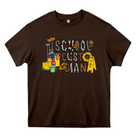 Chocolate Brown school cust dian Heavy Core Tee - CowhideDigitalArt