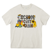 Cream school cust dian Heavy Core Tee - CowhideDigitalArt