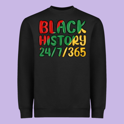 Black History Heavyweight Sweatshirt Designed By Maliassmallbusiness