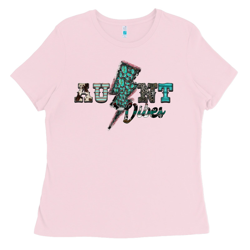 Aunt Vibes Ladies Tee by SublimationCraftShop | Teevron