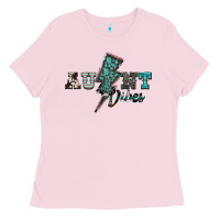 Bubblegum Pink aunt vibes Ladies Tee - SublimationCraftShop