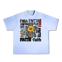 Grape Ice faith cross Urban Heavy Tee - MaliasSmallBusiness