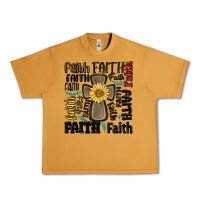 Peanut Butter faith cross Urban Heavy Tee - MaliasSmallBusiness