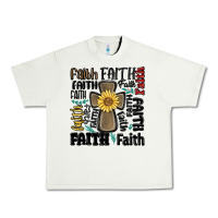 Pistachio faith cross Urban Heavy Tee - MaliasSmallBusiness