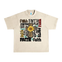 Sandshell faith cross Urban Heavy Tee - MaliasSmallBusiness