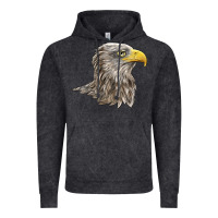 Vintage Black American White Sea Eagle Head Vintage Hoodie - LillyAllenDesigns