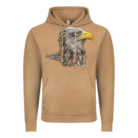 American White Sea Eagle Head Vintage Hoodie | Teevron