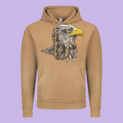 American White Sea Eagle Head Vintage Hoodie Designed By Lillyallendesigns