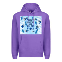 Purple don't make me use my dad voice Premium Hoodie - TumblerDesignByShophia
