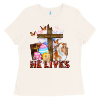 Bone He lives Easter Day Ladies Tee - CowGirlArtShop