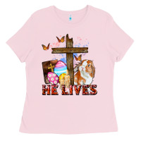 He Lives Easter Day Ladies Tee | Teevron