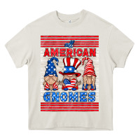 Cream all american gnomes air freshener Heavy Core Tee - HRA Design Shop