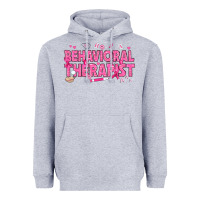 Heather Grey Breast Cancer behavioral therapist Heavyweight Hoodie - texasbilliewilder
