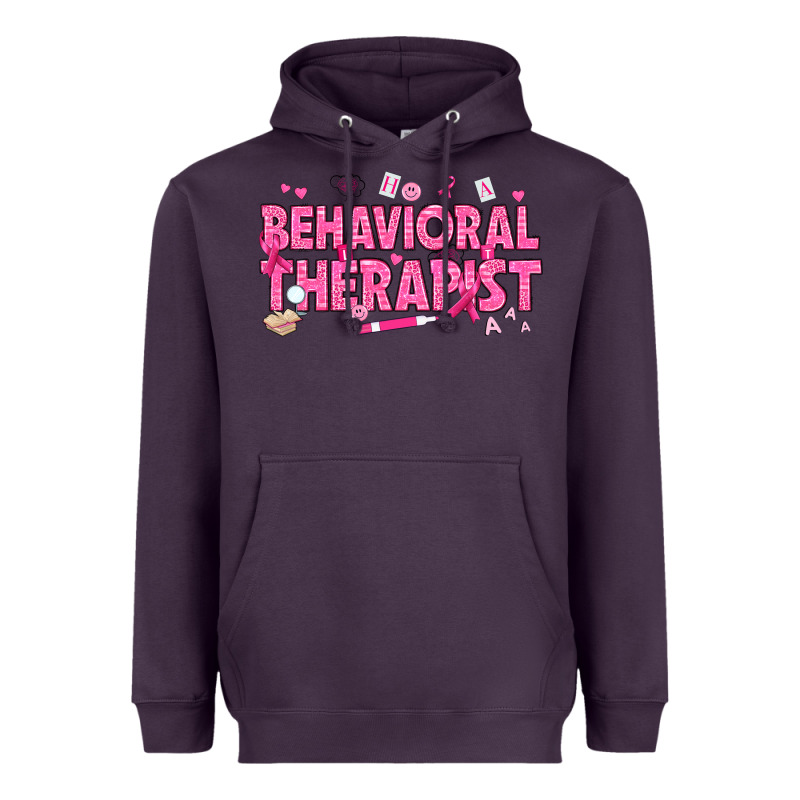 Breast Cancer Behavioral Therapist Heavyweight Hoodie by texasbilliewilder | Teevron
