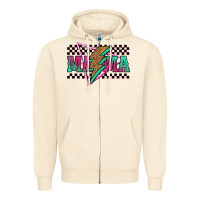 Sandshell mama techno lightning bolt Zipper Hoodie - Jasminsmagicworld
