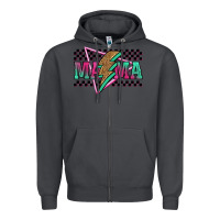 Smoke mama techno lightning bolt Zipper Hoodie - Jasminsmagicworld