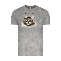 Cloud Rock Maine Coon Cat Face Vintage Tee - LillyAllenDesigns