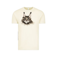 Vintage Arctic Maine Coon Cat Face Vintage Tee - LillyAllenDesigns