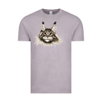 Vintage Zinc Maine Coon Cat Face Vintage Tee - LillyAllenDesigns