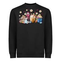 Black easter coffee cups Heavyweight Sweatshirt - MaliasSmallBusiness