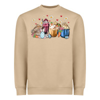 Mushroom easter coffee cups Heavyweight Sweatshirt - MaliasSmallBusiness