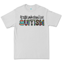 Dove Grey accept. understand love autism Premium Tee - CowhideDigitalArt