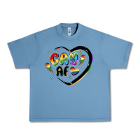 Pebble Blue gay af Urban Heavy Tee - MaliasSmallBusiness