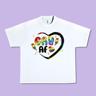 Gay Af Urban Heavy Tee Designed By Maliassmallbusiness