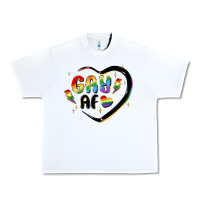White gay af Urban Heavy Tee - MaliasSmallBusiness