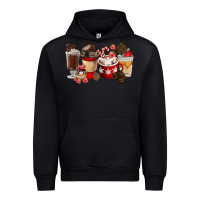 Black Chocolate Love Coffee Cups Urban Hoodie - FaDigitalArtStudio