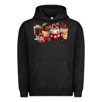 Pigment Black Chocolate Love Coffee Cups Urban Hoodie - FaDigitalArtStudio