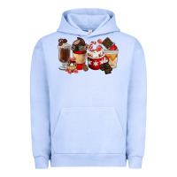 Pigment Grape Ice Chocolate Love Coffee Cups Urban Hoodie - FaDigitalArtStudio