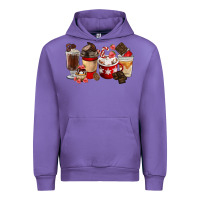 Tulip Chocolate Love Coffee Cups Urban Hoodie - FaDigitalArtStudio