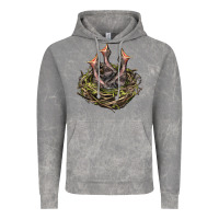Cloud Rock Bird Nest With Baby Birds Vintage Hoodie - LillyAllenDesigns