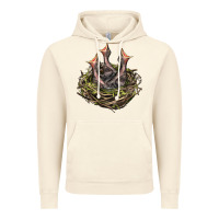 Vintage Artic Bird Nest With Baby Birds Vintage Hoodie - LillyAllenDesigns