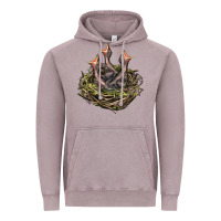 Vintage Zinc Bird Nest With Baby Birds Vintage Hoodie - LillyAllenDesigns