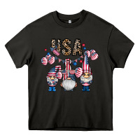 Asphalt usa america gnome Heavy Core Tee - CowhideDigitalArt