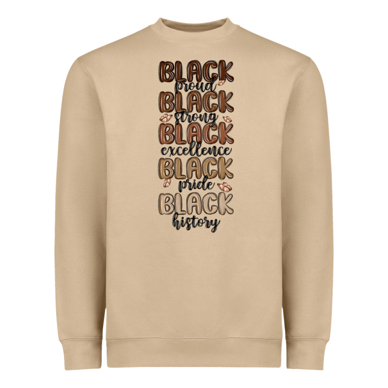 Black History Melanin Malia Heavyweight Sweatshirt by MaliasSmallBusiness | Teevron