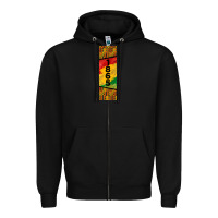 Black juneteenth pen wrap Zipper Hoodie - BarkalooDesign