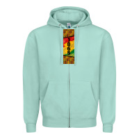 Seafoam juneteenth pen wrap Zipper Hoodie - BarkalooDesign