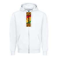White juneteenth pen wrap Zipper Hoodie - BarkalooDesign