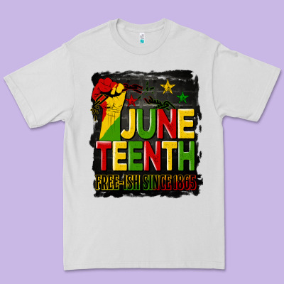Juneteenth Fist Free Ish Since 1865 With Background Premium Tee Designed By Hra Design Shop