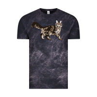 Cloud Black Maine Coon Cat Vintage Tee - LillyAllenDesigns
