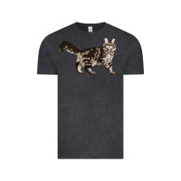 Vintage Black Maine Coon Cat Vintage Tee - LillyAllenDesigns