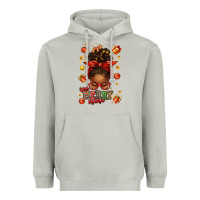 Moon Dust one merry mama christmas afro messy bun Heavyweight Hoodie - texasbilliewilder