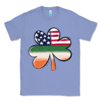 Colony Blue st patricks day shamrock american flag Classic Tee - MaliasSmallBusiness
