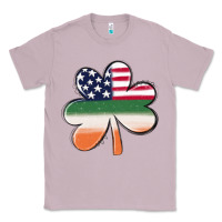 Lilac st patricks day shamrock american flag Classic Tee - MaliasSmallBusiness