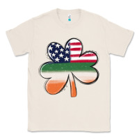 Natural st patricks day shamrock american flag Classic Tee - MaliasSmallBusiness