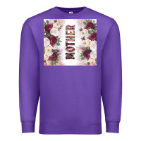 Purple mother's day flowers tumbler tbs Premium Sweatshirt - TumblerDesignByShophia